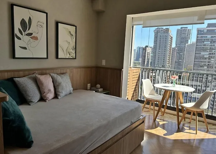Elegant Studio With Incredible View Of Sao Paulo